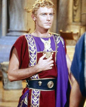 Roddy McDowall in red & purple tunic as Gaius in Cleopatra 8x10 inch photo