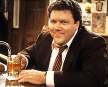 George Wendt iconic sat at bar with his beer as Norm on Cheers 8x10 inch photo