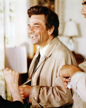 Peter Falk laughing on set between takes 1970's Columbo TV series 8x10 photo