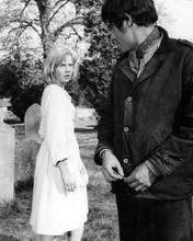 Sky West and Crooked 1965 Hayley Mills & Ian McShane in graveyard 8x10 photo