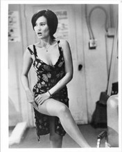 Tia Carrera shows her leg 8x10 inch vintage photo