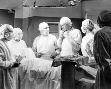 Spellbound Gregory Peck as surgeon in hospital operating theater 8x10 inch photo