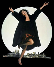 Moonstruck classic poster artwork Cher in front of New York skyline 8x10 photo