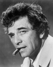 Peter Falk classic portrait as Columbo mid 1970's era cigar in mouth 8x10 photo