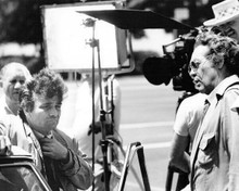 Columbo 1975 Identity Crisis director Patrick McGoohan & Peter Falk on set 8x10