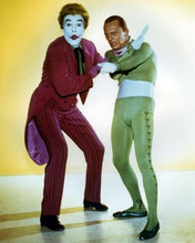 Batman TV series villains Joker & Riddler Cesar Romero Frank Gorshin 8x10 photo