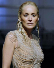Sharon Stone stunning portrait in sequined gown looking gorgeous 8x10 inch photo
