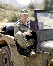 M.A.S.H. Mclean Stevenson as Lt Col Henry Blake at wheel of Jeep 8x10 inch photo