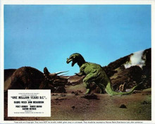 One Million Years BC 1966 Hammer Triceratops battles Ceratosaur 8x10 inch photo