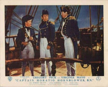 Captain Horatio Hornblower Gregory Peck Robert Beatty vintage artwork 8x10 photo