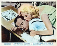 How To Murder Your Wife Virna Lisi cuddles asleep Jack Lemmon 8x10 inch photo