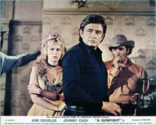 A Gunfight 1970 Karen Black Johnny Cash in saloon bar 8x10 inch photo