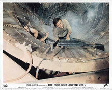 The Poseidon Adventure Gene Hackman climbs up circular tunnel 8x10 inch photo