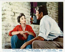 The Big Country Gregory Peck & Jean Simmons on porch 8x10 inch photo