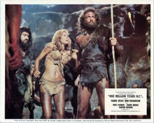 One Million Years BC Raquel Welch stands with John Richardson 8x10 inch photo