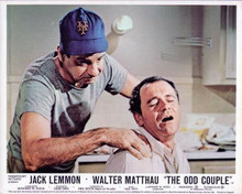 The Odd Couple 1968 Walter Matthau massages Jack Lemmon's shoulders 8x10 photo