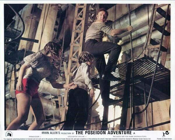 The Poseidon Adventure Pamela Sue Martin Gene Hackman climb up 8x10 inch  photo - The Movie Store