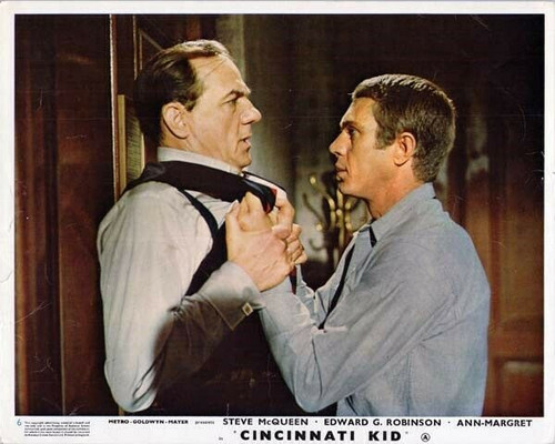 Cincinnati Kid 8x10 inch photo Steve McQueen gets tough with Karl ...