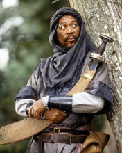 Morgan Freeman as Azeem holding machete Robin Hood Prince of Thieves 8x10 photo