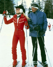 For Your Eyes Only Lynn-Holly Johnson & Roger Moore on skis Bibi & Bond 8x10