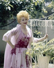 Lucille Ball in pink dress outdoor pose circa early 1960's 8x10 inch photo
