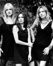 The Bangles Susannah debbie and Vicki porytrait wearing black dresses 8x10 photo