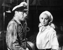 Assault on a Queen 1966 Frank Sinatra in Captain's hat Virna Lisi 8x10 photo