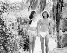 Paradise movie 1982 Phoebe Cates walks with Willie Aames in tropics 8x10 photo