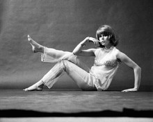 Joanna Lumley poses on studio floor late 1960's modelling 8x10 inch photo