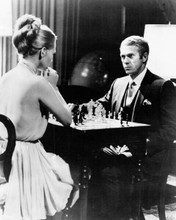 Thomas Crown Affair Faye Dunaway Steve McQueen iconic chess game 8x10 inch photo