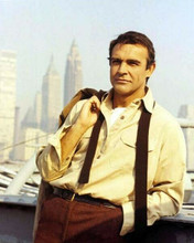 Sean Connery portrait in New York Empire State Building behind 1966 8x10 photo