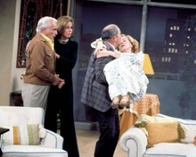 Mary Tyler Moore Show Lou carries Georgette Ted & Mary watch 8x10 inch photo