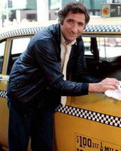 Judd Hirsch as Alex Reiger polishing his cab Taxi TV series 8x10 inch photo