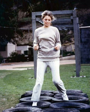 Lindsay Wagner as Jamie Sommers doing assault course The Bionic Woman 8x10 photo