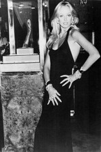 Susan Anton glamour pose in black dress 4x6 inch real photo