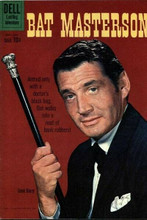 Bat Masterson western Dell Comic book cover art Gene Barry with cane 8x12 photo