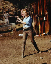 Jane Fonda full length pose wearing gun belt 1964 Cat Ballou 8x10 inch photo