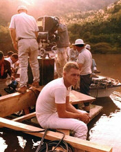 Steve McQueen relaxes on set between takes The Sand Pebbles 8x10 inch photo
