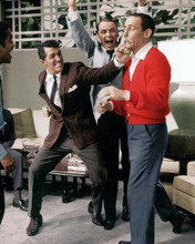 Ocean's 11 1960 Dean Frank Sammy & Joey clown on Rat Pack set 8x10 inch photo