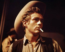 James Dean looks cool smoking cigarette as Jet Rink from Giant 8x10 inch photo