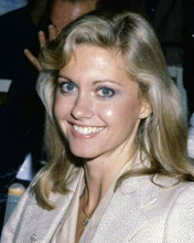 Olivia Newton John lovely smile for the press cameras 1980's 8x10 inch photo