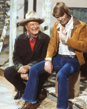 Glen Campbell with guest John Wayne on Glen Campbell Goodtime Hour 8x10 photo
