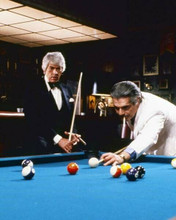 The Baltimore Bullet 1980 Omar Sharif makes move on pool table James Coburn 8x10