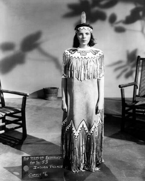 Ava Gardner costume screen test wearing native American Indian dress 8x10  photo - The Movie Store