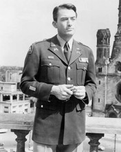 Gregory Peck in military uniform on location in Berlin 1954 Night People 8x10