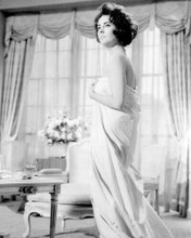 Elizabeth Taylor beautiful pose holding towel around herself Butterfield 8 11x14