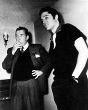 Elvis Presley rare pose with Ed Sullivan smoking cigarette c.1960's 11x14 photo