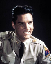 Elvis Presley smiling publicity portrait in Army shirt G.I. Blues 1960 11x14