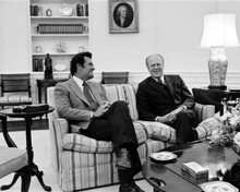 James Garner sits in The White House with President Gerald Ford 11x14 photo