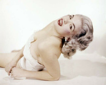 Jayne Mansfield gorgeous smiling glamour portrait in white corset 11x14 photo